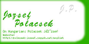 jozsef polacsek business card